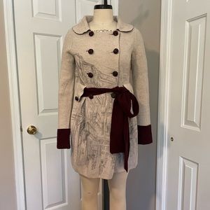 Anthropologie Sweater Coat. Size M